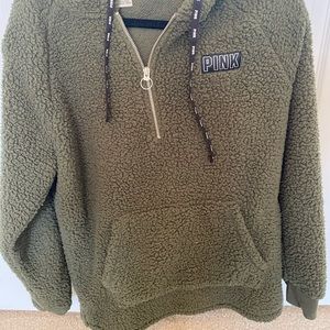 PINK Sherpa hoodie